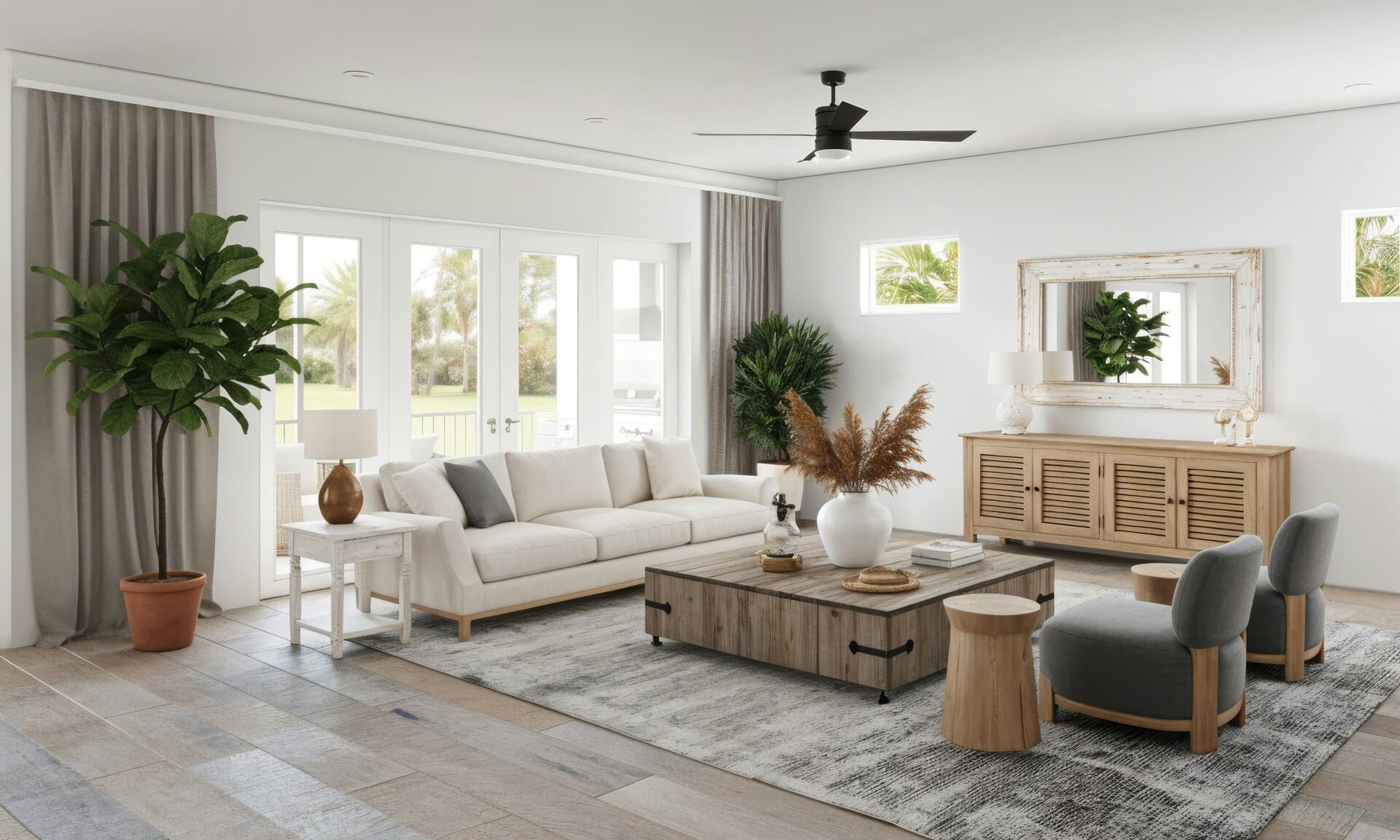Intérieur de maison de luxe entretenu par émi &vous à Hyères